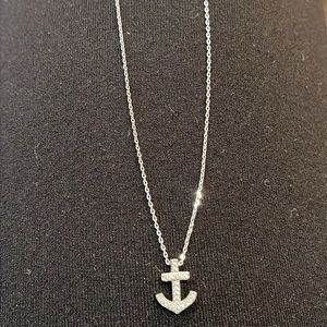 Crystal anchor necklace